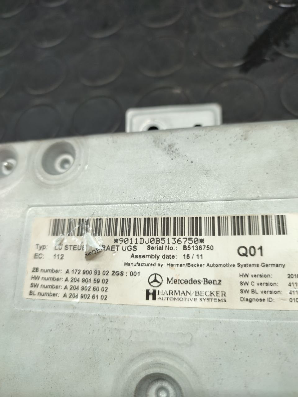 Centralina interfaccia multimediale Mercedes classe S ( w221 ) cod A2049015902 - F&P CRASH SRLS - Ricambi Usati