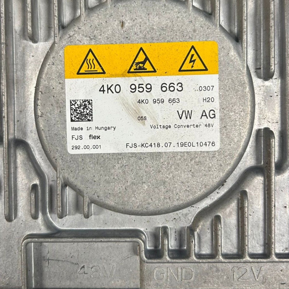 Centralina inverter convertitore di tensione audi q8 diesel / hybrid cod:4K0959663 (2018 >) - F&P CRASH SRLS - Ricambi Usati
