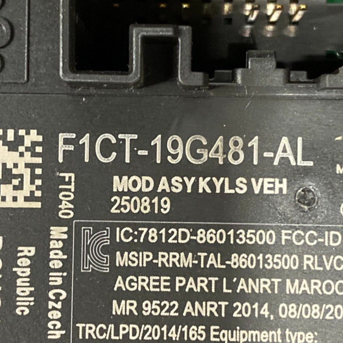 Centralina keyless ford kuga ii Cod: f1ct - 19g481 - al (2012 - 2019) - F&P CRASH SRLS - Ricambi Usati