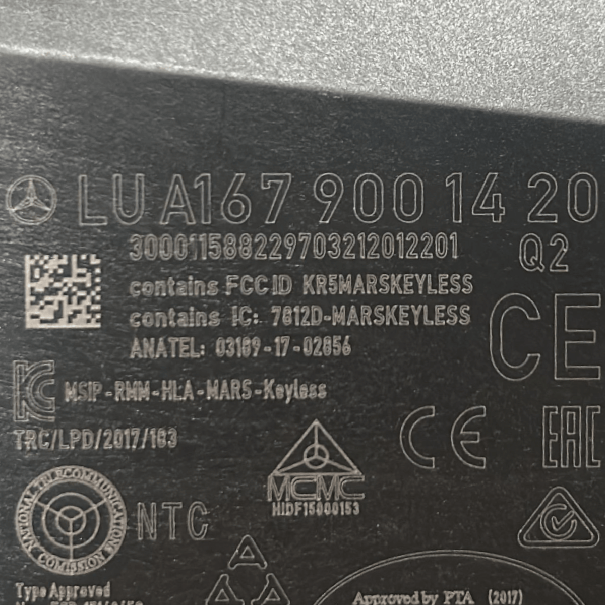 Centralina Keyless Mercedes Benz Classe B (W247) cod.A1679001420 (2018 > ) - F&P CRASH SRLS - Ricambi Usati