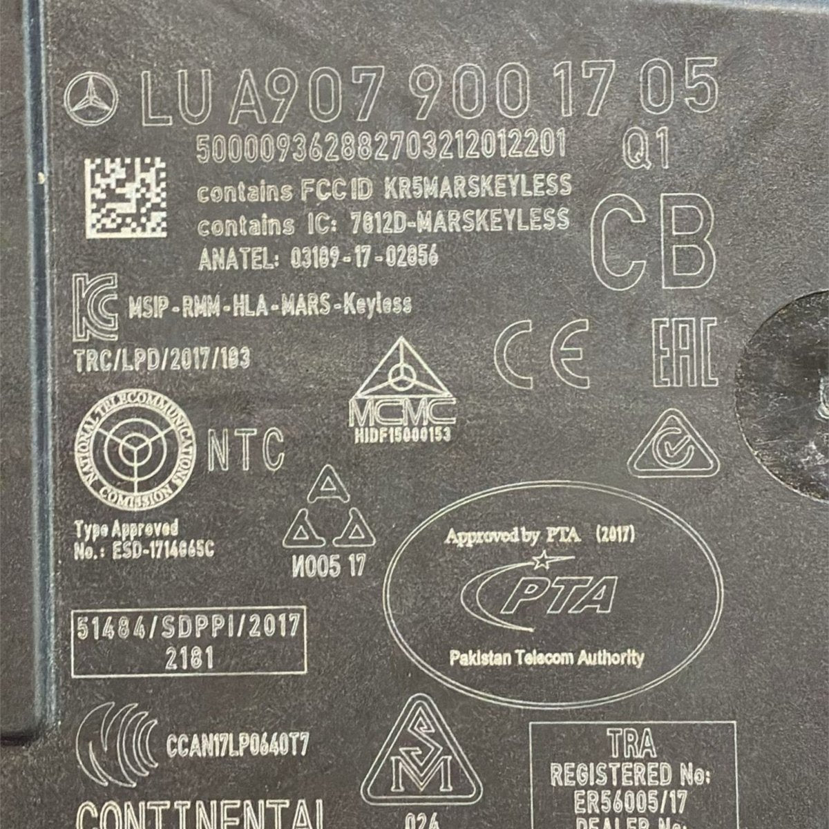 Centralina keyless mercedes benz sprinter w907 / 910 cod . a9079001705 (2018 >) - F&P CRASH SRL - Ricambi Usati