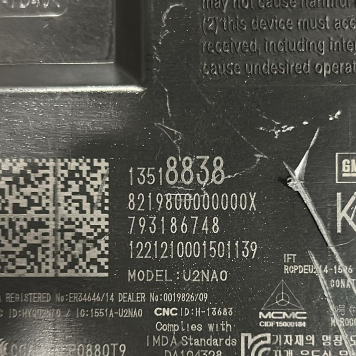 Centralina keyless opel astra k cod:13518838 (2015 > 2021) - F&P CRASH SRLS - Ricambi Usati