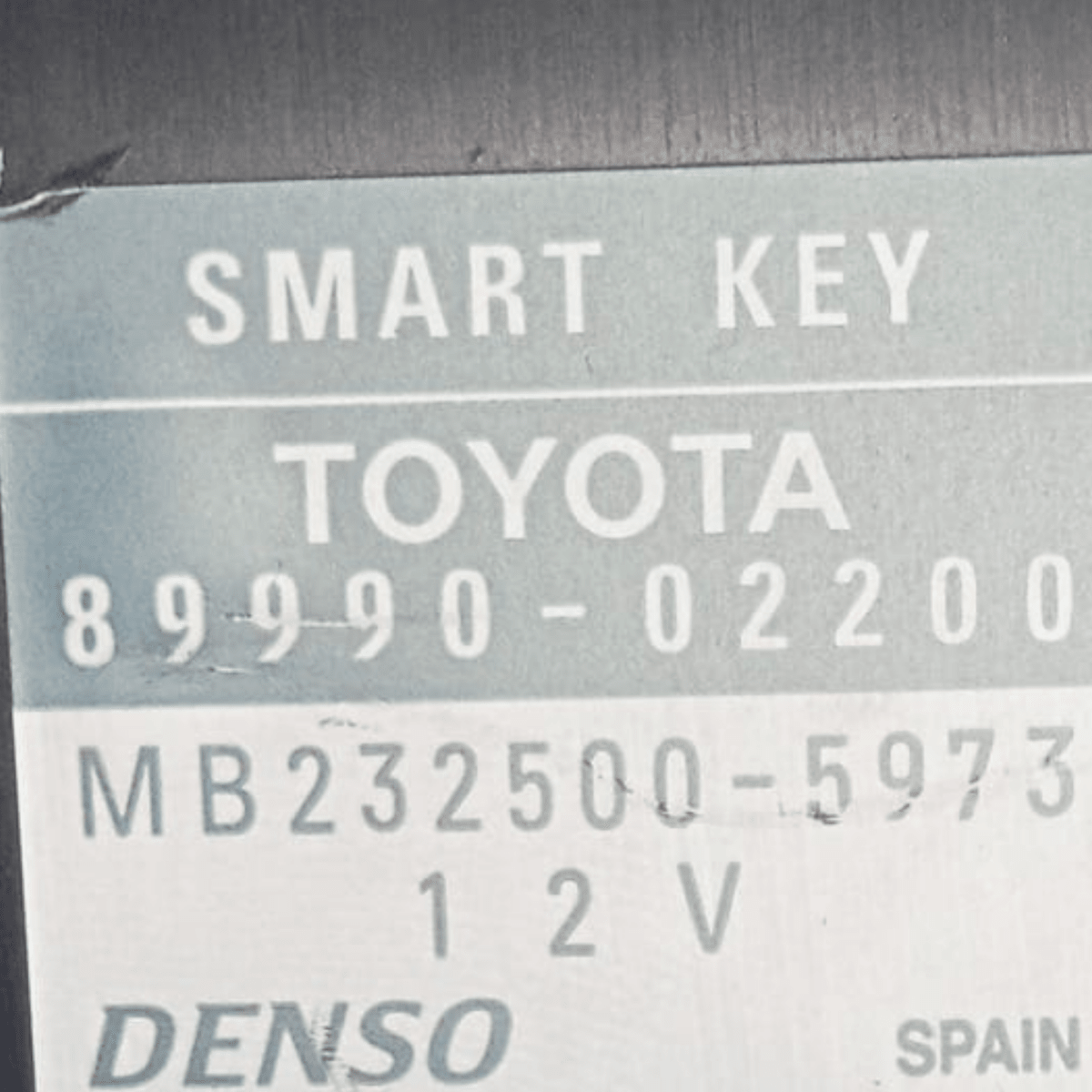 Centralina keyless toyota auris e180 cod . 89990-02200 (2012 > 2018) - F&P CRASH SRL - Ricambi Usati