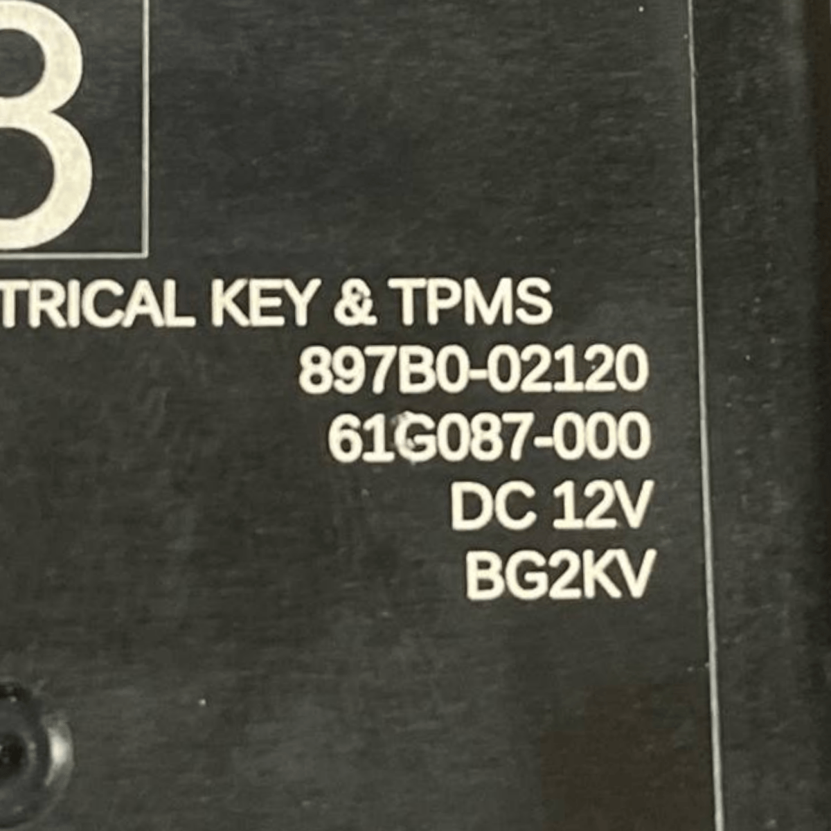 Centralina Keyless Toyota Corolla E210 (2018 - ) cod: 897B0 - 02120 - F&P CRASH SRLS - Ricambi Usati