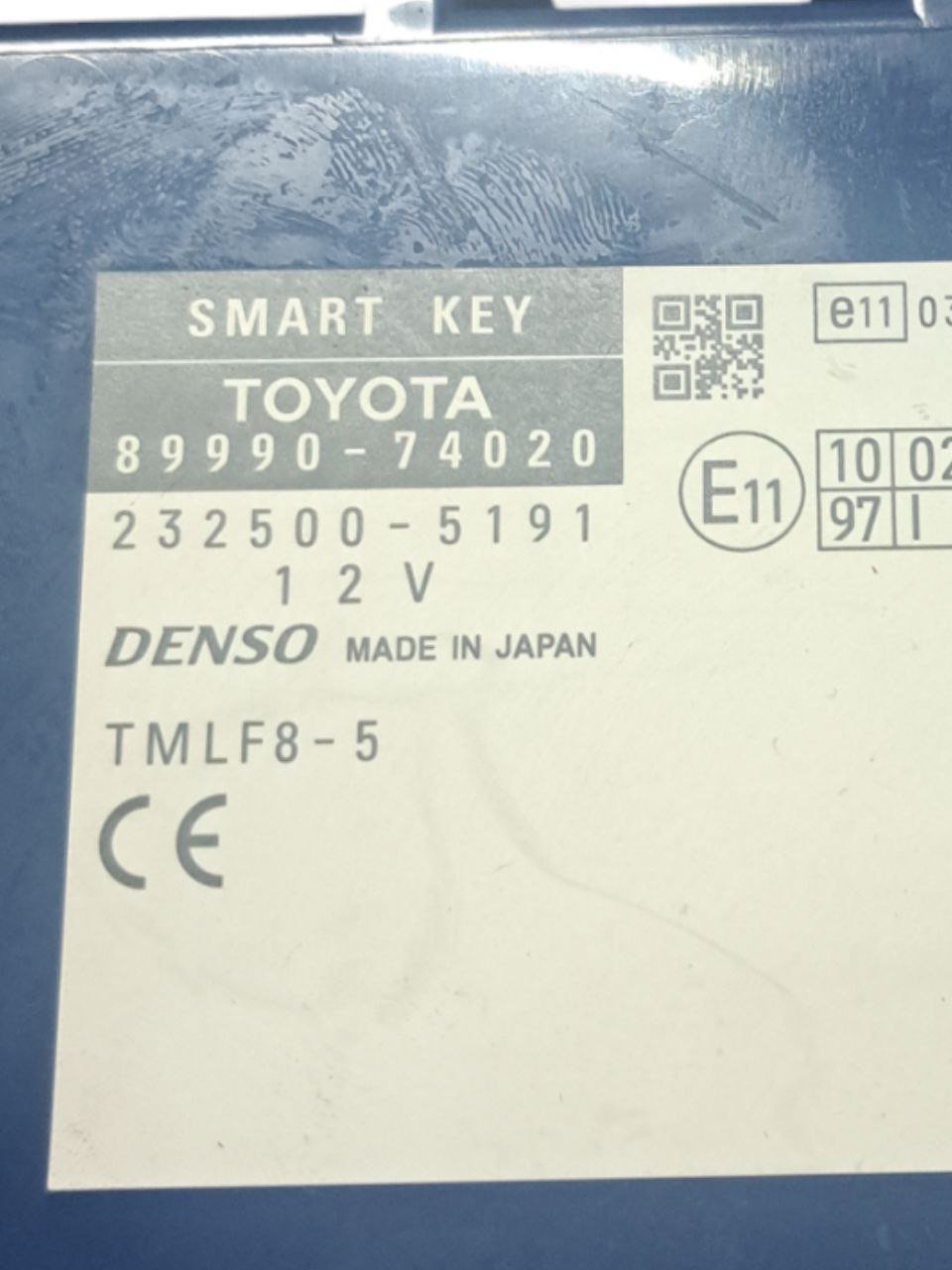 Centralina Keyless Toyota IQ 1.0 Benzina (2008 - 2015) COD:89990 - 74020 - F&P CRASH SRLS - Ricambi Usati