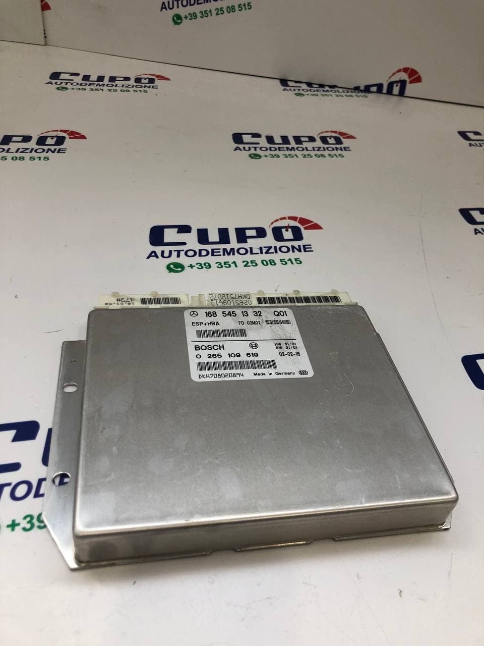 Centralina Mercedes ESP + HBA controllo di stabilità classe A W168 0 265 109 619 - F&P CRASH SRLS - Ricambi Usati