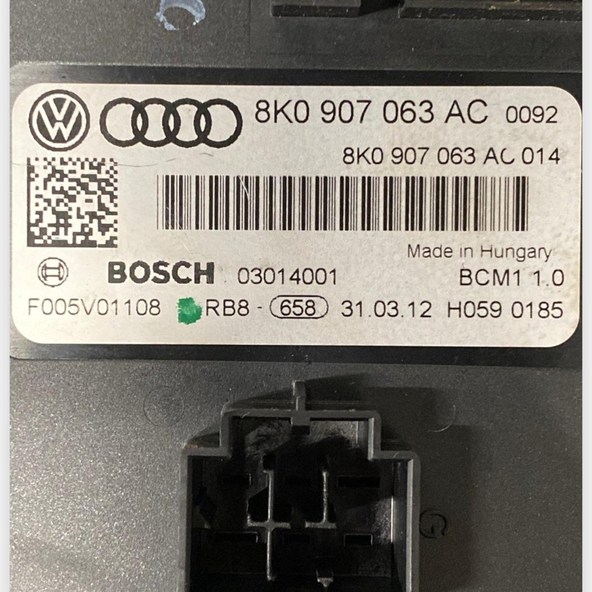 Centralina / modulo comfort Audi A4 B8 (2007 - 2016) Cod: 8K0907063AC - F&P CRASH SRLS - Ricambi Usati