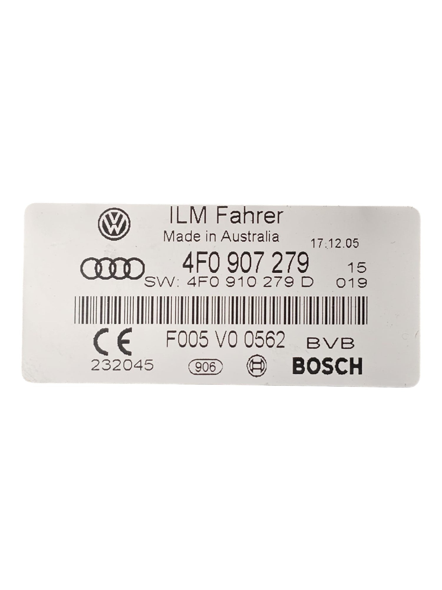 Centralina Modulo Comfort Audi A6 C6 3.0 Diesel Cod:4F0907279 (2004 - 2011) - F&P CRASH SRLS - Ricambi Usati
