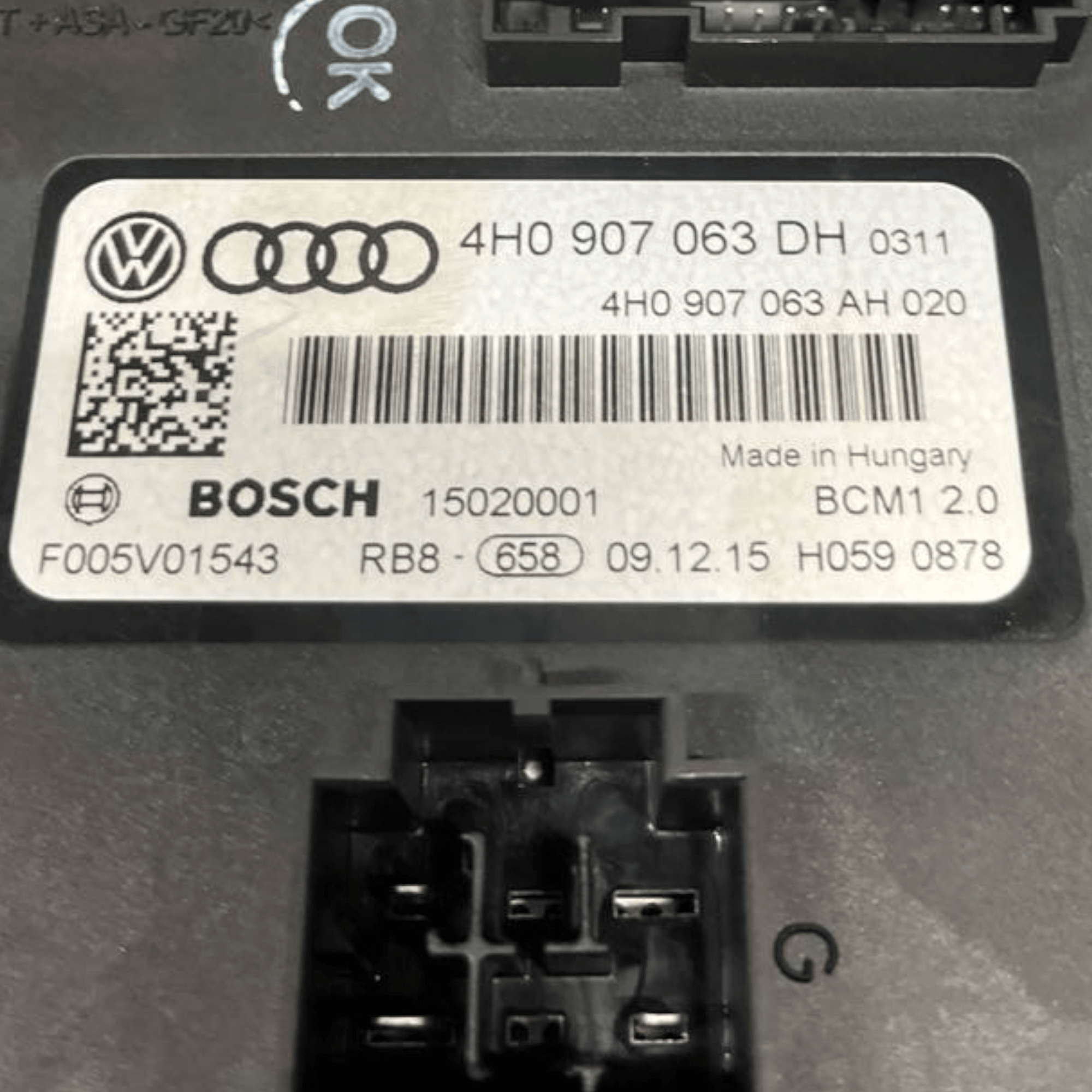 Centralina / Modulo Comfort Audi A6 C7 2.0 Diesel (2011 al 2018) cod: 4H0907063DH - F&P CRASH SRLS - Ricambi Usati