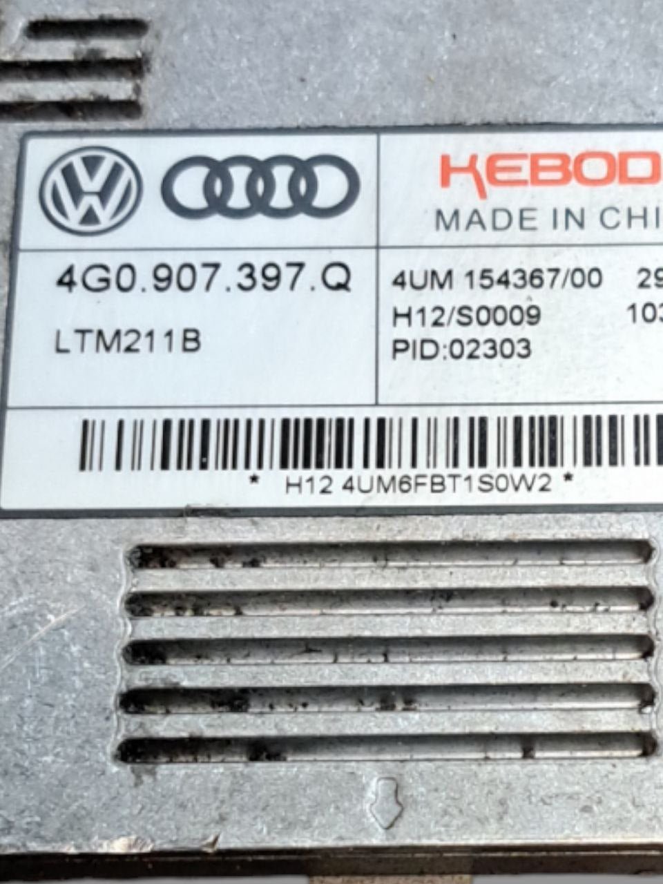 Centralina / Modulo Controllo Led luce Diurna Audi A3 8V / A6 / Q3 / R8 / RS3 / RS6 / RSQ3 (2017) COD:4G0907397Q - F&P CRASH SRLS - Ricambi Usati