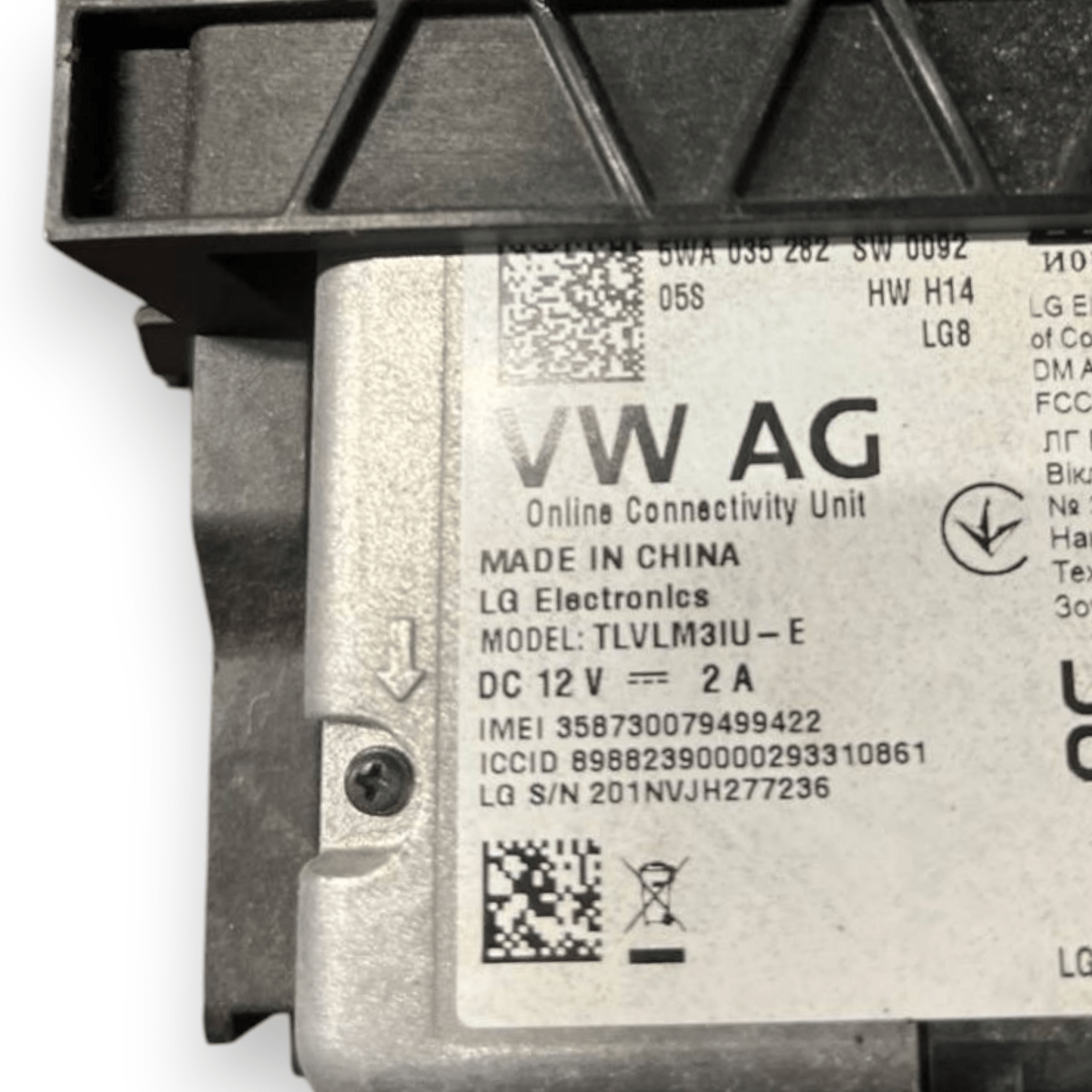 Centralina / Modulo Controllo Telefono Skoda Kamiq (2018 - ) cod: 5WA035282 - F&P CRASH SRLS - Ricambi Usati