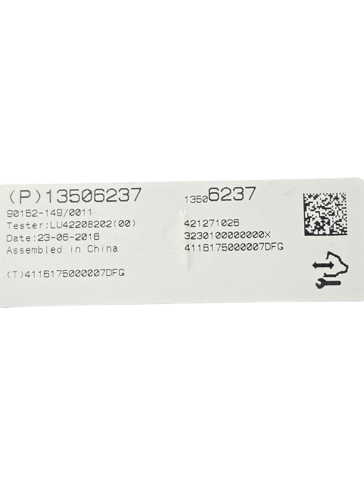 Centralina / Modulo Controllo Temperatura Opel Mokka X (A) (2012 - 2019) Cod:13506237 - F&P CRASH SRLS - Ricambi Usati