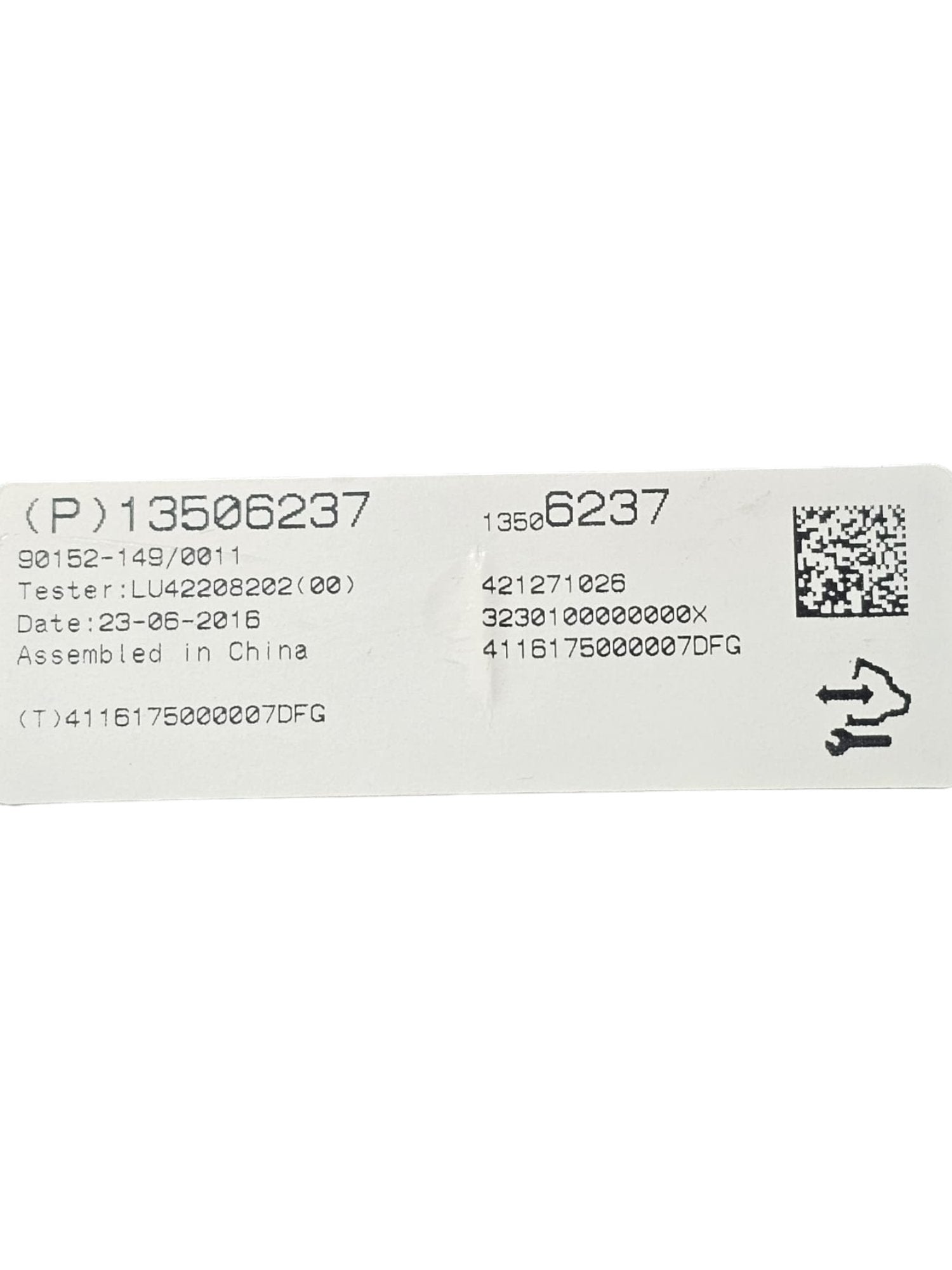 Centralina / Modulo Controllo Temperatura Opel Mokka X (A) (2012 - 2019) Cod:13506237 - F&P CRASH SRLS - Ricambi Usati