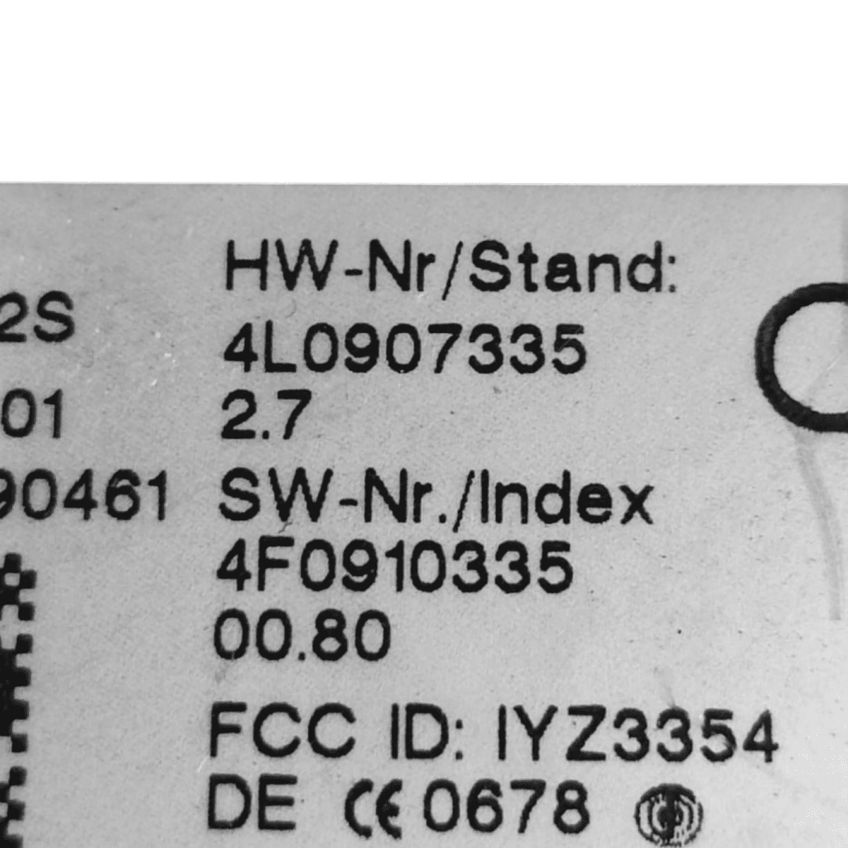 Centralina / modulo keyless audi q7 cod: 4l0907335 (2005 - 2015) - F&P CRASH SRL - Ricambi Usati