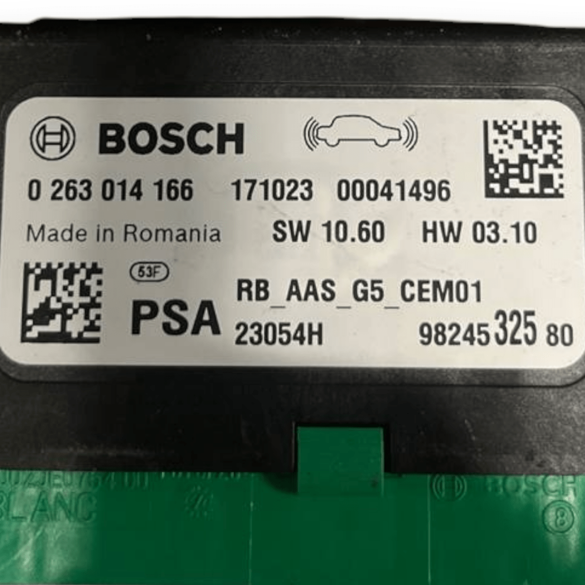 Centralina / Modulo Sensori di Parcheggio Opel Grandland X (2017 - ) cod: 9824532580 / cod: 0263014166 - F&P CRASH SRLS - Ricambi Usati