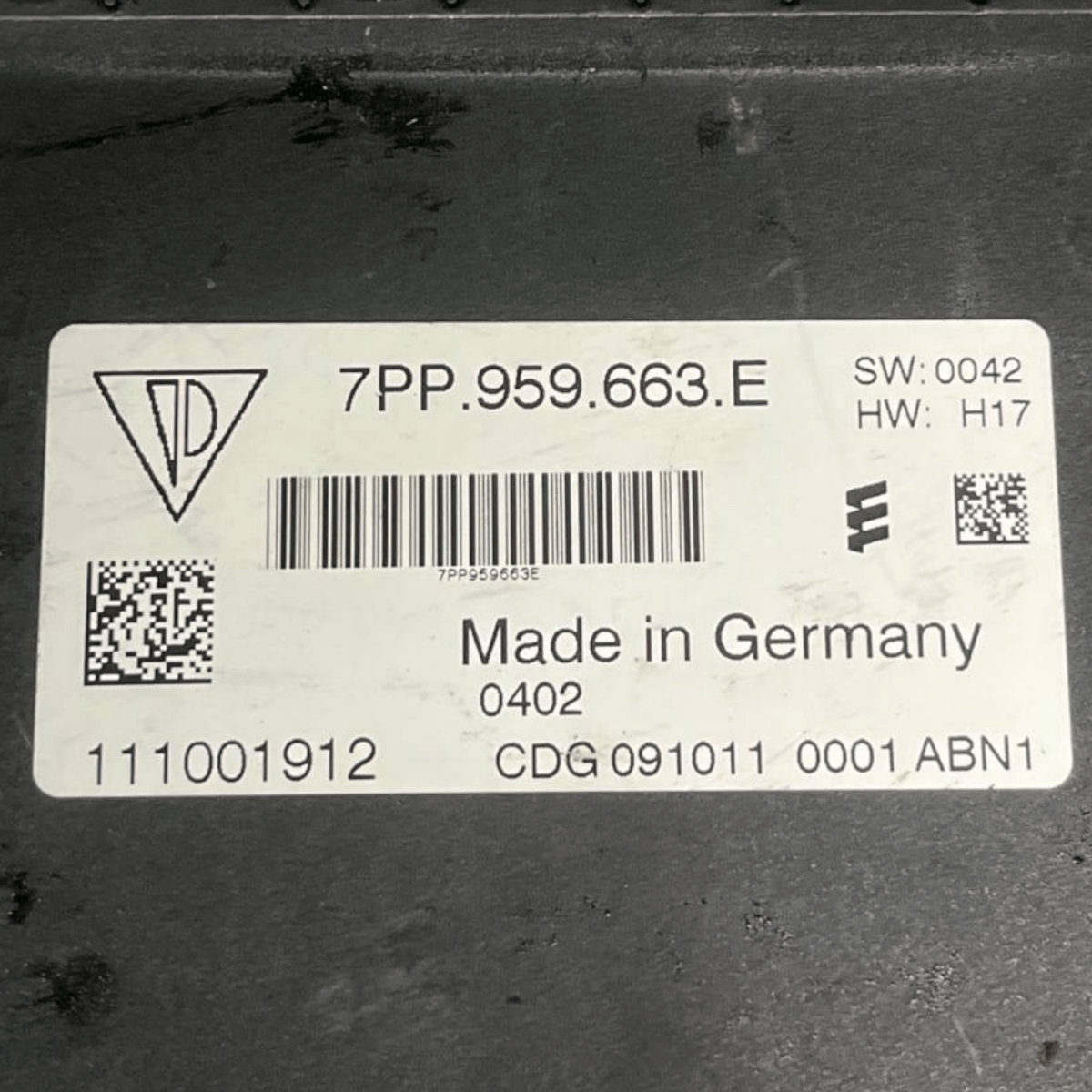 Centralina / Modulo Start & Stop Porsche Cayenne II 92A (2010 al 2017) cod: 7PP959663E - F&P CRASH SRLS - Ricambi Usati