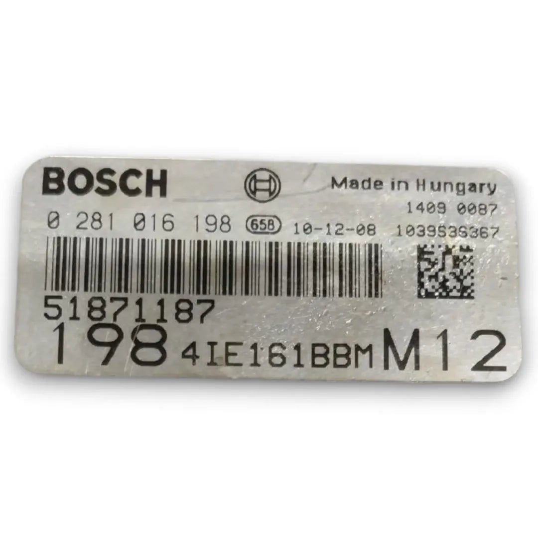 Centralina motore ECU Fiat Bravo dal 2009 cod. 0281016198 - F&P CRASH SRL - Ricambi Usati