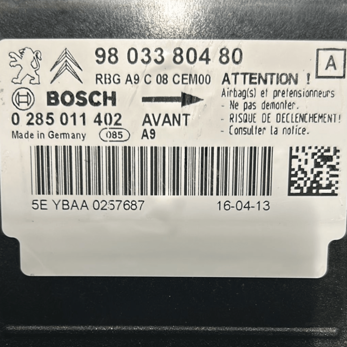 Centralina Peugeot 208 (2012 > 2019) cod:9803380480 - F&P CRASH SRLS - Ricambi Usati