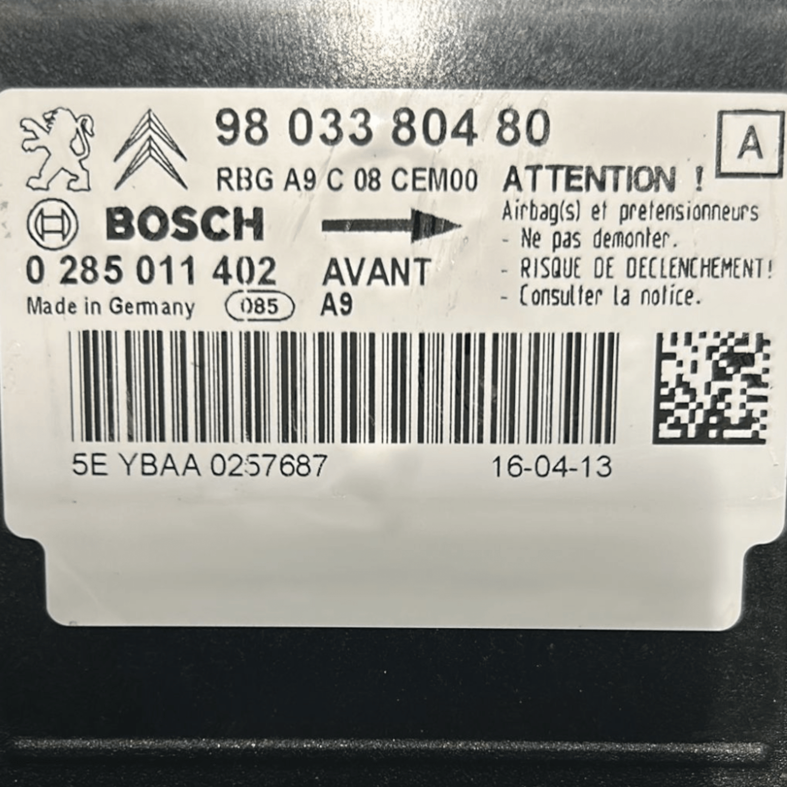 Centralina Peugeot 208 (2012 > 2019) cod:9803380480 - F&P CRASH SRLS - Ricambi Usati