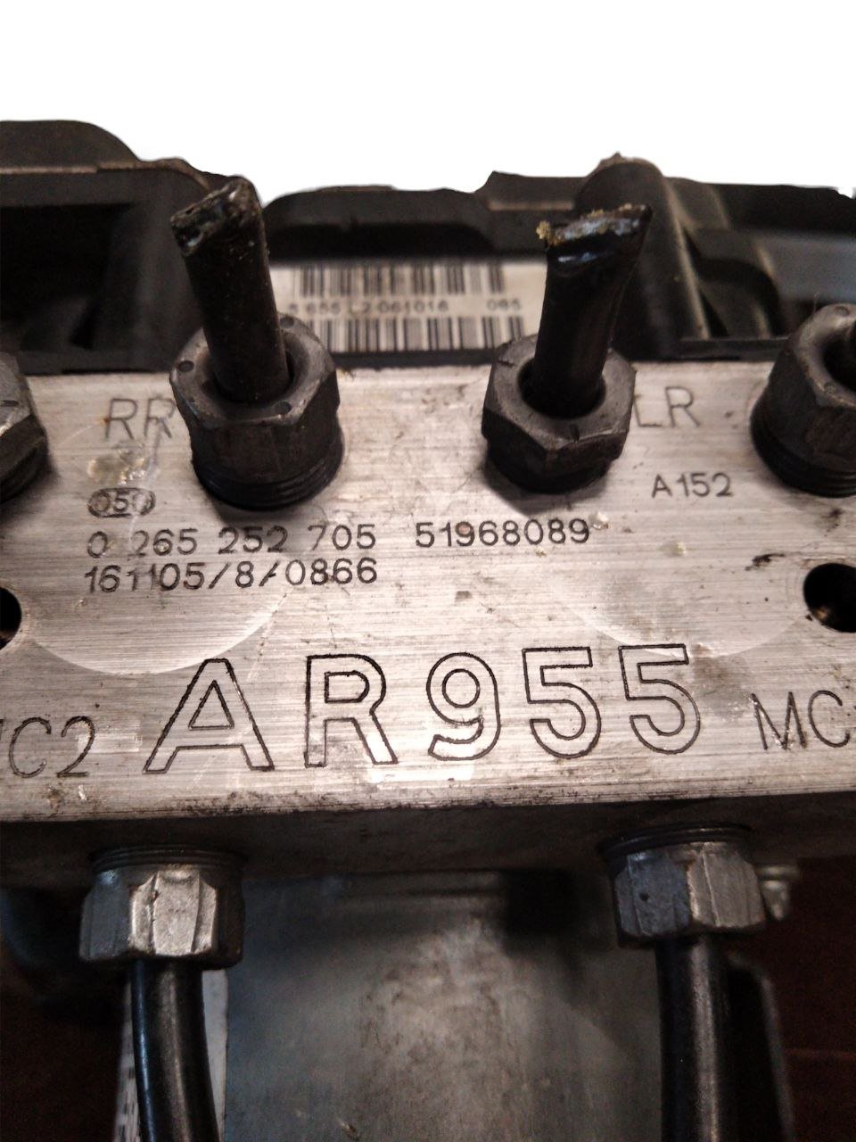 Centralina Pompa ABS Alfa Romeo Mito 1.3 Diesel(2008 - 2018)cod.51968089/0265252705 - F&P CRASH SRLS - Ricambi Usati