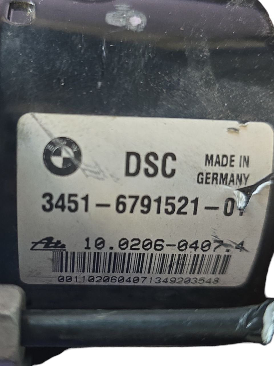Centralina Pompa Abs Bmw Serie 1 E87 2.0 Diesel ( 2009 - 2015 ) Cod :3451-6791521-0 - F&P CRASH SRLS - Ricambi Usati