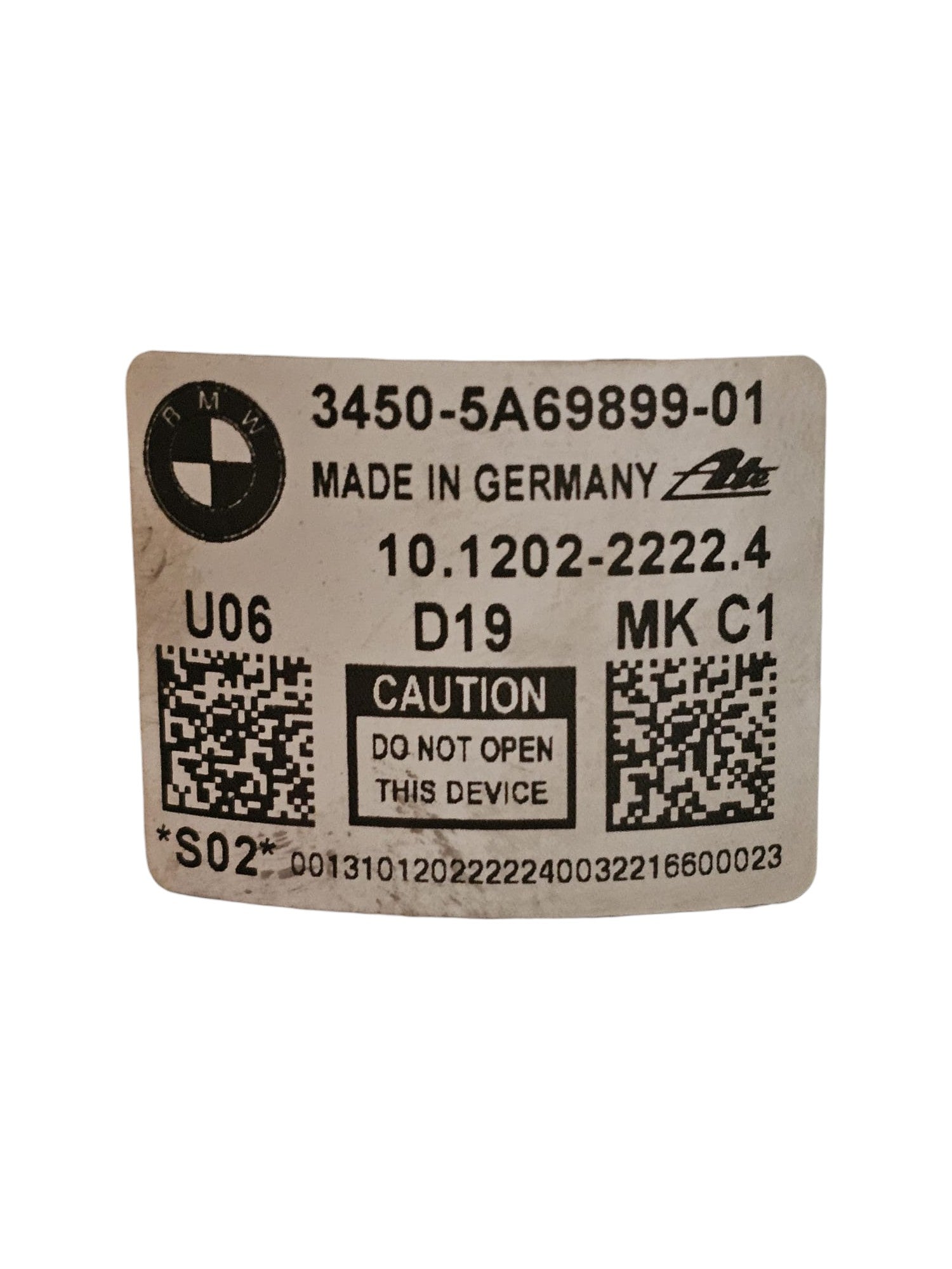 Centralina Pompa ABS Bmw Serie 2 U06 1.5 Benzina Cod:5A69899 (2021 - >) - F&P CRASH SRLS - Ricambi Usati