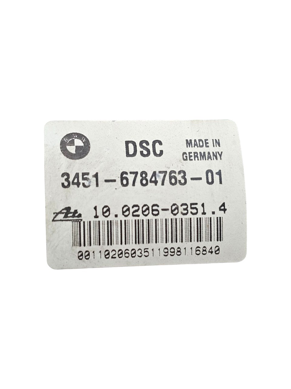Centralina Pompa Abs BMW Serie 3 E91 2.0 Diesel Cod:3451 - 6784763 - 01 (2005 - 2012) - F&P CRASH SRLS - Ricambi Usati