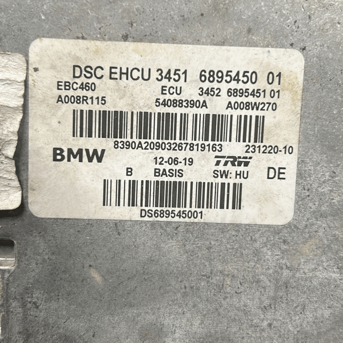 Centralina pompa abs bmw x3 g01 2.0 diesel cod:6895450 (2017 > 2024) - F&P CRASH SRL - Ricambi Usati