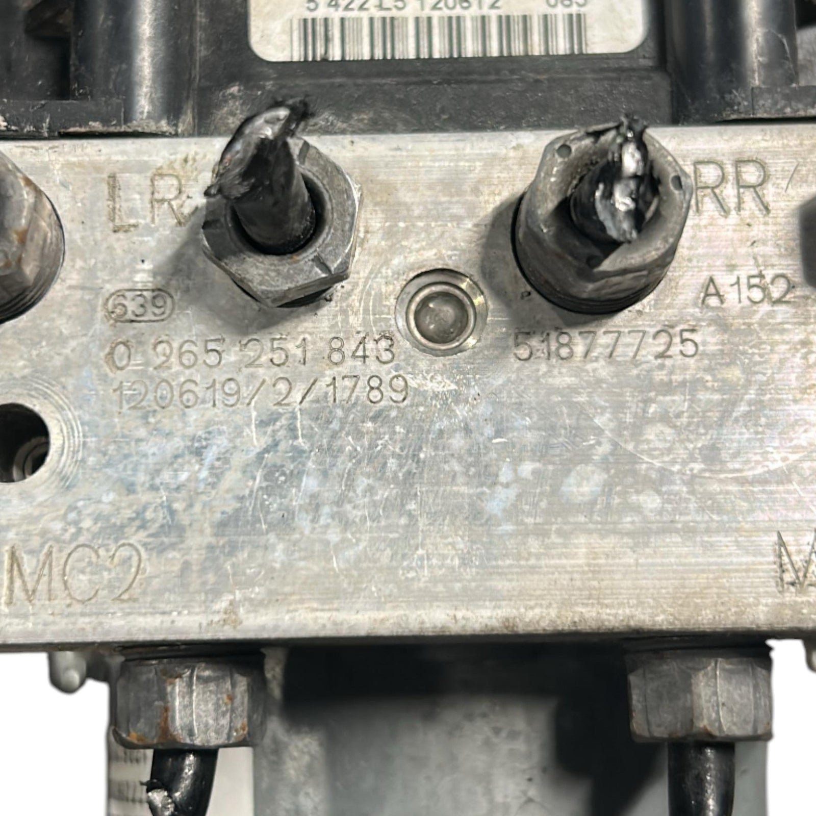 Centralina / Pompa ABS Fiat Bravo cod.51877725 1.6 Diesel (2007 > 2014) cod.0265251843 - F&P CRASH SRLS - Ricambi Usati