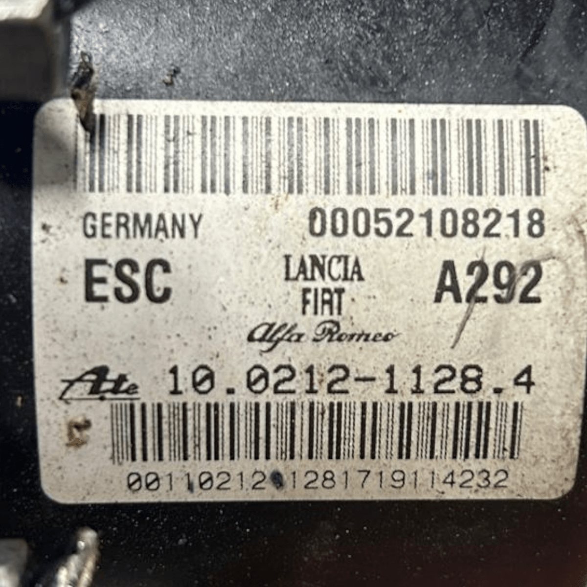 Centralina pompa abs fiat doblo 1.3 diesel cod:52108218 (2009 > 2022) - F&P CRASH SRL - Ricambi Usati