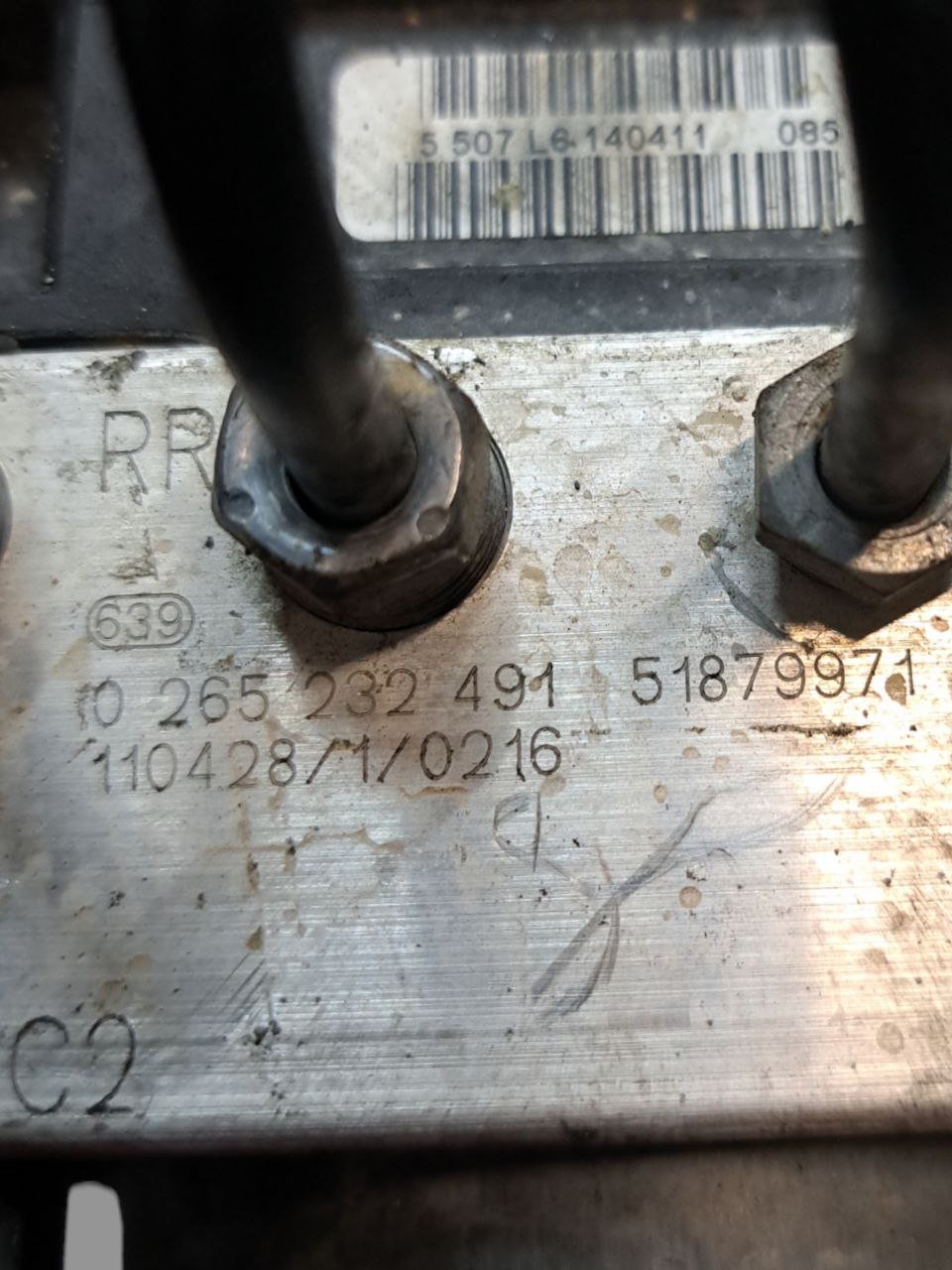 Centralina Pompa Abs Fiat fiorino / Qubo / Nemo / Bipper 1.3 mtj (2009) COD:51879971-0265232491 - F&P CRASH SRLS - Ricambi Usati