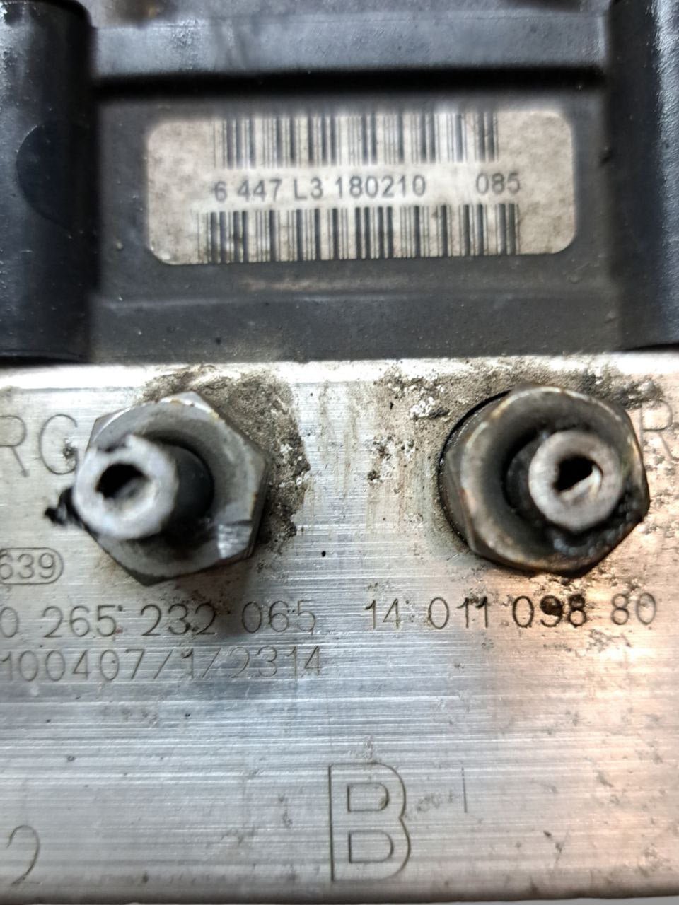 Centralina Pompa Abs Fiat Scudo 2.0 hdi (2007) COD:1401109880-0265232065 - F&P CRASH SRLS - Ricambi Usati