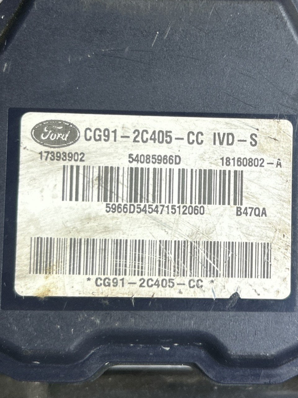 Centralina / Pompa ABS Ford S - MAX 2.0 Diesel (2006 > 2015) cod.CG91 - 2C405 - CC - F&P CRASH SRLS - Ricambi Usati