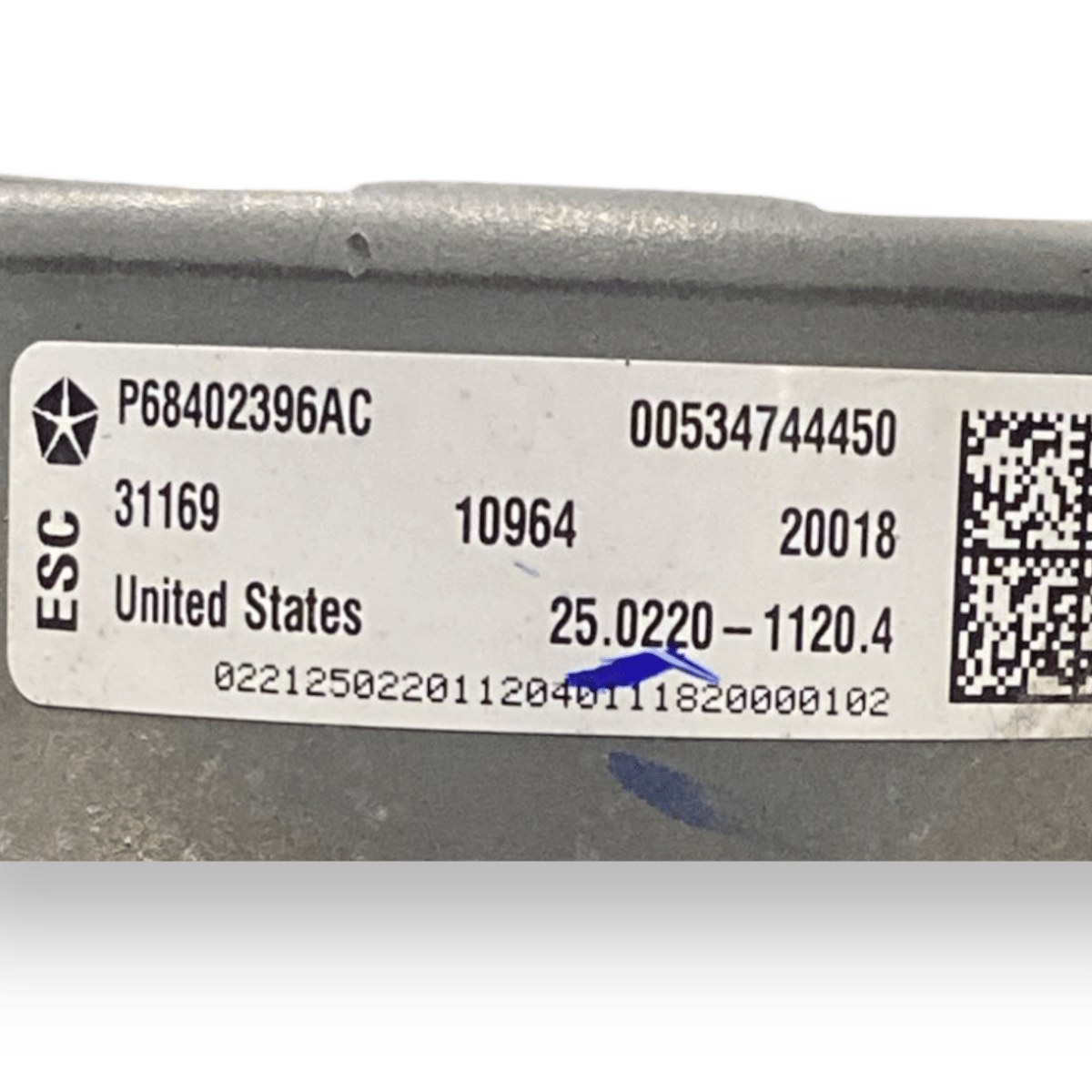 centralina pompa abs jeep compass 1.6 diesel cod:00534744450 (2016 - ) - F&P CRASH SRLS - Ricambi Usati