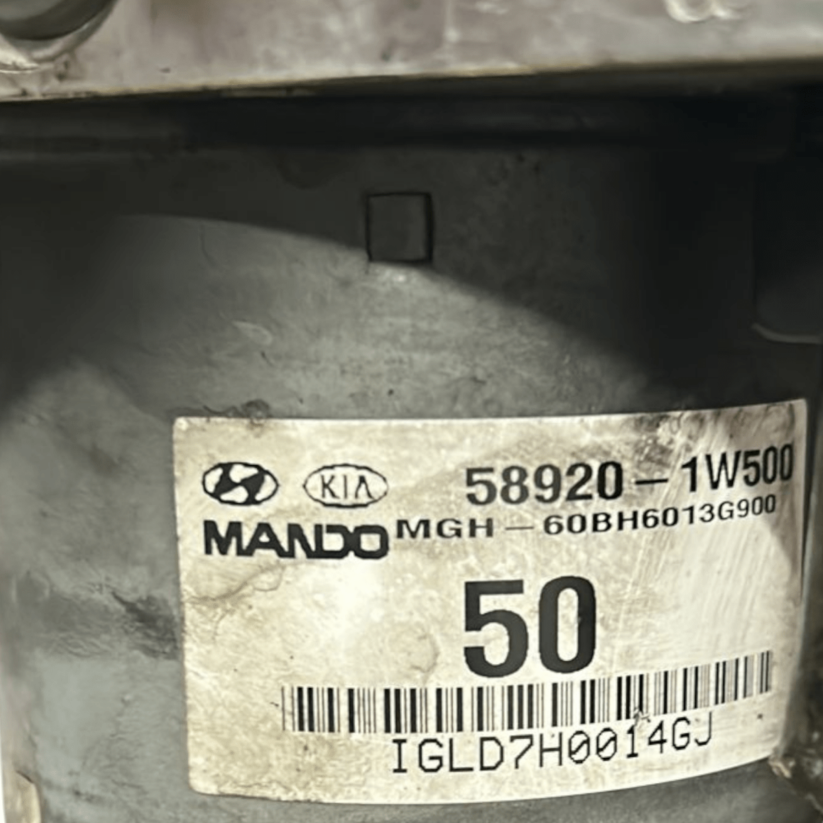 Centralina pompa abs kia rio 1.1 diesel cod:58920 - 1w500 (2011 > 2017) - F&P CRASH SRL - Ricambi Usati