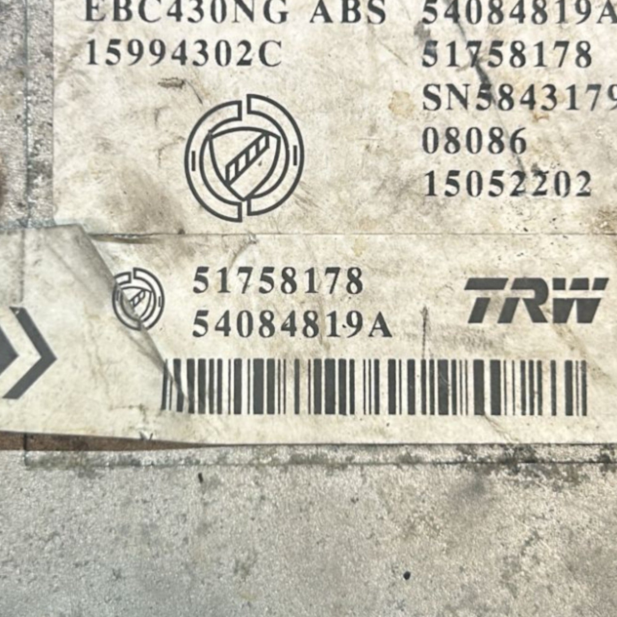 Centralina / Pompa ABS Lancia Ypsilon 1.3 Diesel cod.51758178 (2003 > 2011) - F&P CRASH SRLS - Ricambi Usati