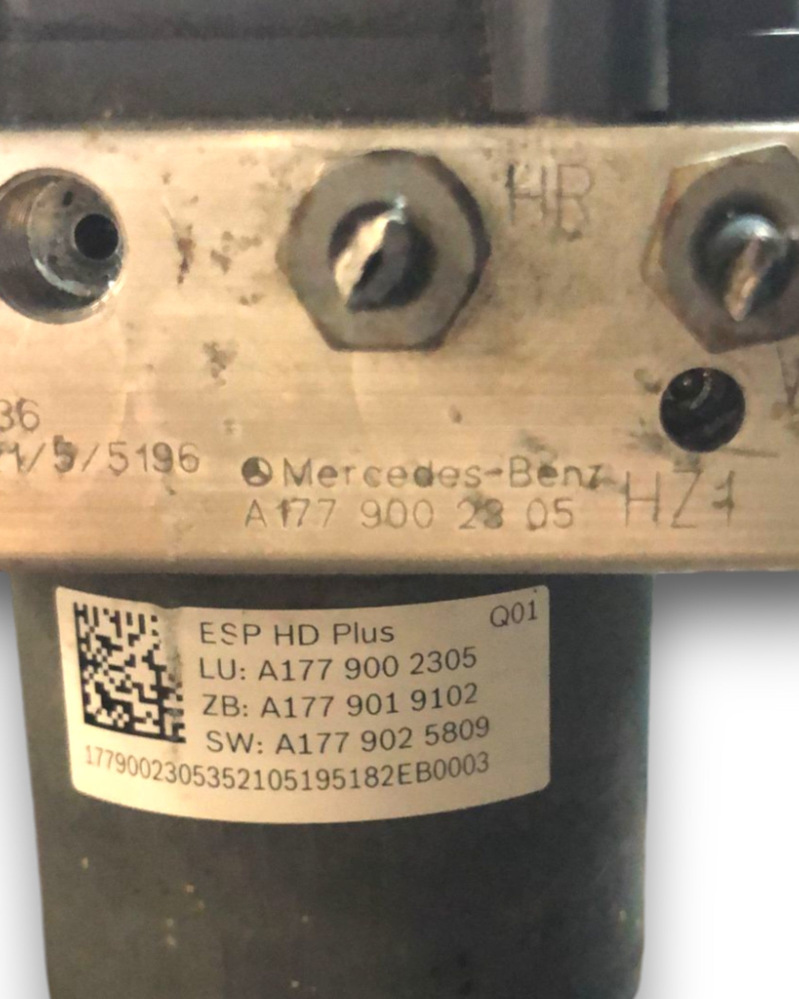 Centralina / Pompa ABS Mercedes Benz Classe A W177 1.6 Benzina (2018 >) cod:A1779002305 - F&P CRASH SRLS - Ricambi Usati