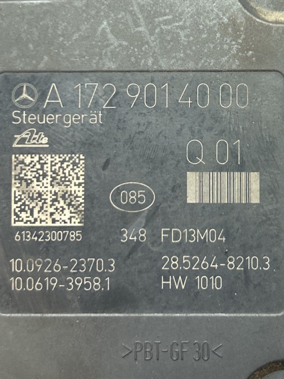 Centralina / Pompa ABS Mercedes Benz Classe C (W204) 2.2 Diesel (2007 > 2015) cod.A1729014000 - F&P CRASH SRLS - Ricambi Usati