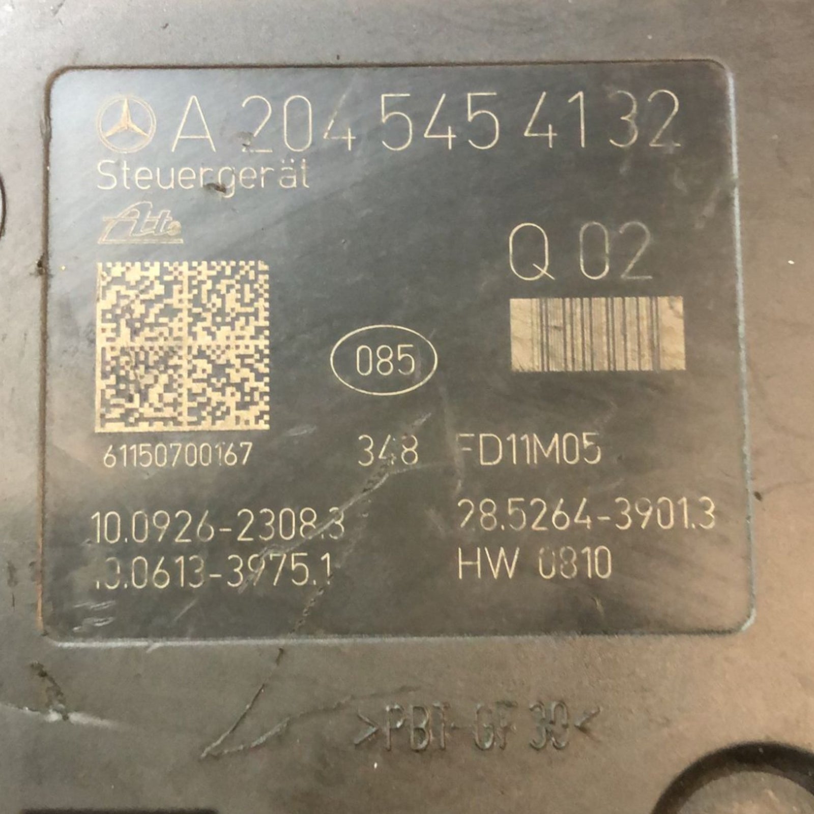 Centralina Pompa Abs Mercedes Benz GLK 2.2 Diesel (2008 > 2015) cod:A2045454132 - F&P CRASH SRLS - Ricambi Usati