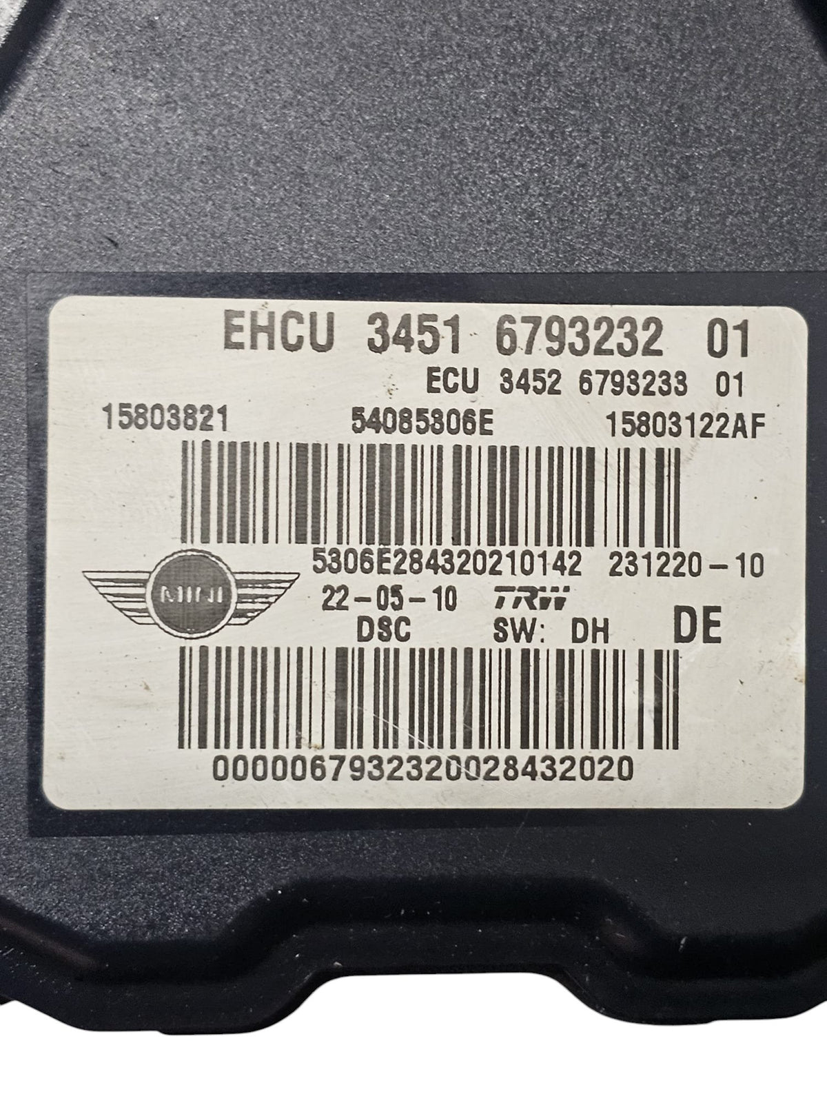 Centralina Pompa ABS Mini Cooper (R56) 1.6 Benzina (2007 - 2013) Cod:54085306E - F&P CRASH SRLS - Ricambi Usati