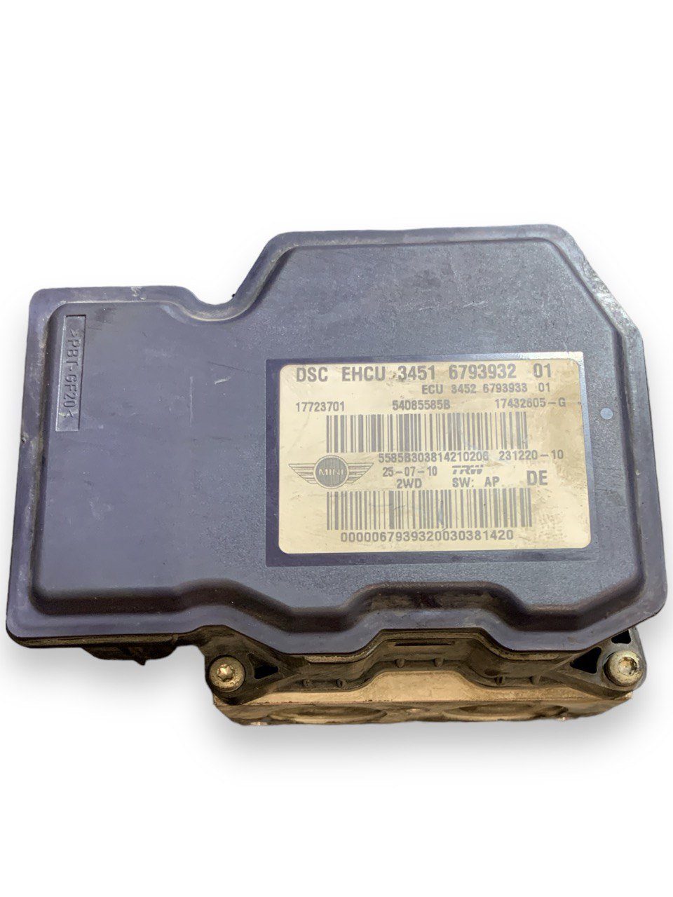 Centralina Pompa ABS Mini Countryman 1.6 Benzina (2014) cod.3451679393201 - F&P CRASH SRLS - Ricambi Usati