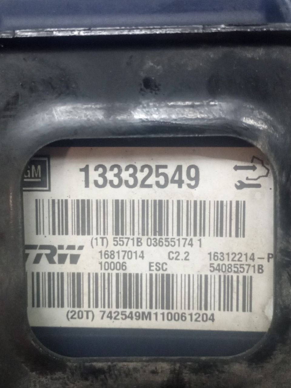 Centralina Pompa ABS Opel Insignia 2.0d (2011) cod: 13332549 - F&P CRASH SRLS - Ricambi Usati