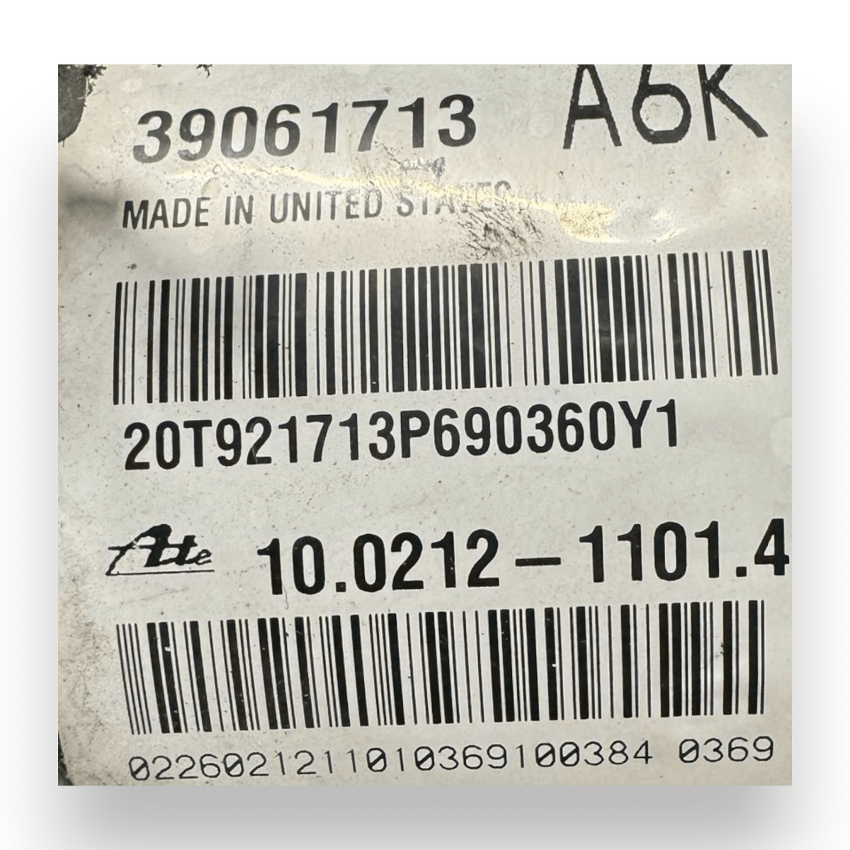 Centralina pompa abs Opel Zafira C 1.6 diesel cod.39061713 (2011-2019) - F&P CRASH SRL - Ricambi Usati