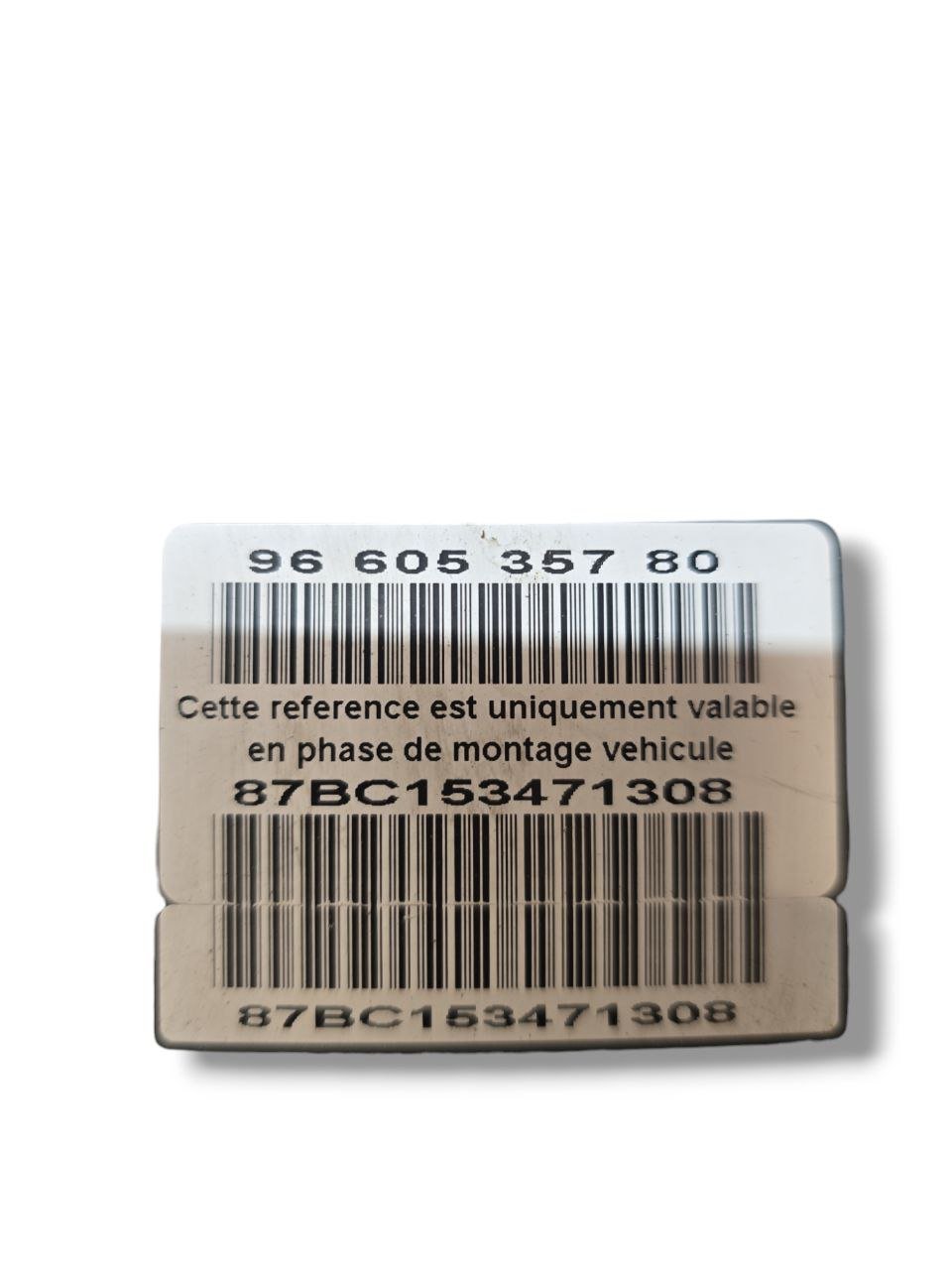Centralina Pompa Abs Peugeot 307 CC 2.0 Diesel ( 2004 - 2009 ) Cod : 9660535780 - 87BC153471308 - F&P CRASH SRLS - Ricambi Usati