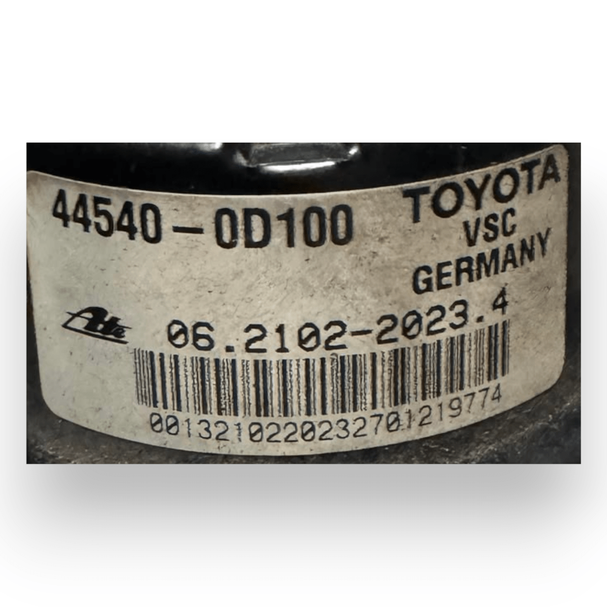 Centralina pompa abs Toyota Yaris C 1.3 benzina cod.44540-0D100 (2011-2014) - F&P CRASH SRL - Ricambi Usati