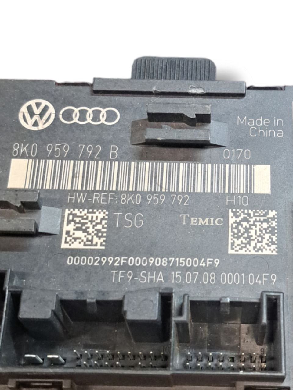 Centralina porta anteriore Destra Audi A4 B8 (2007 - 2015) COD:8k0959792B - F&P CRASH SRLS - Ricambi Usati