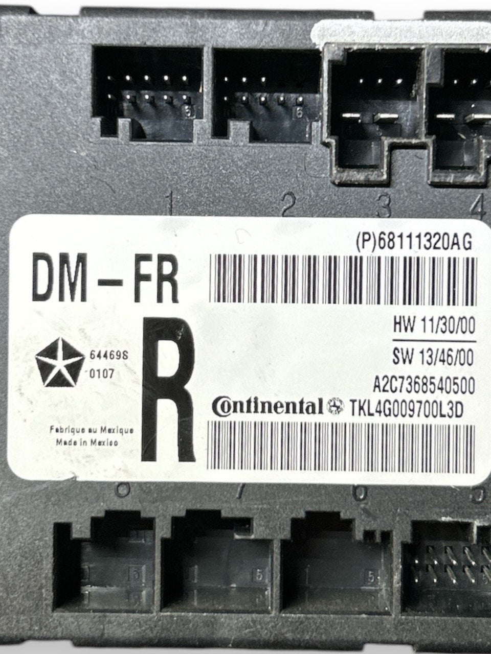 Centralina Porta Anteriore Destra Jeep Cherokee (KL) (2013 > 2023) cod.68111320AG - F&P CRASH SRLS - Ricambi Usati