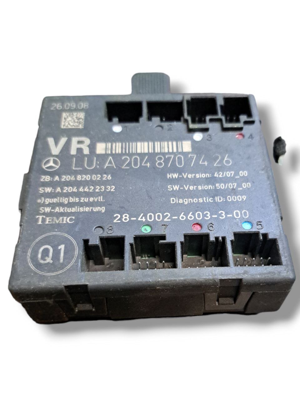 Centralina porta anteriore destra Mercedes - Benz Classe C W204 COD:A2048707426 (2007 - 2013) - F&amp;P CRASH SRLS - Ricambi Usati