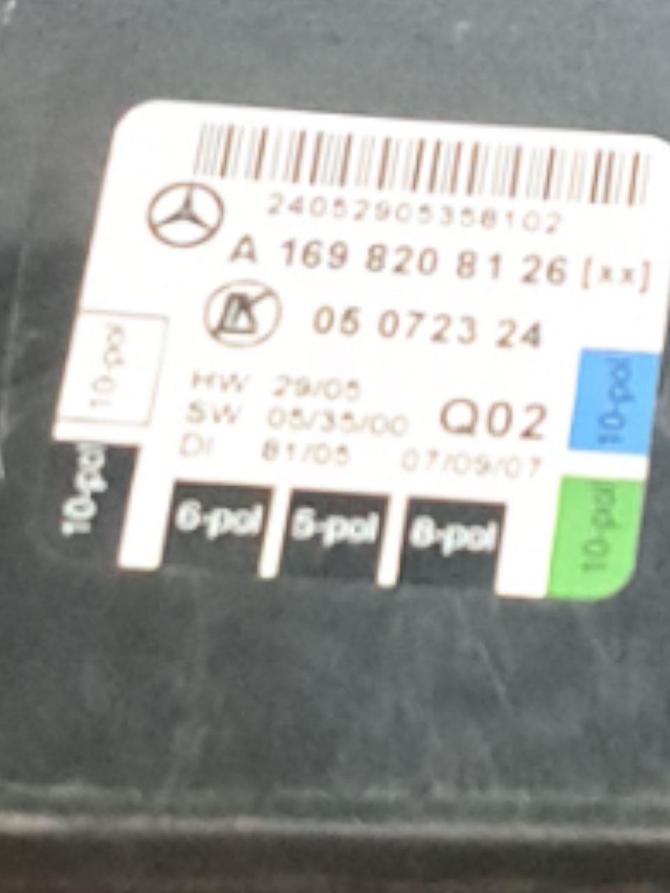 Centralina Porta anteriore Sinistra Mercedes - Benz Classe A w169 COD:A1698208126 (2004 - 2012) - F&P CRASH SRLS - Ricambi Usati
