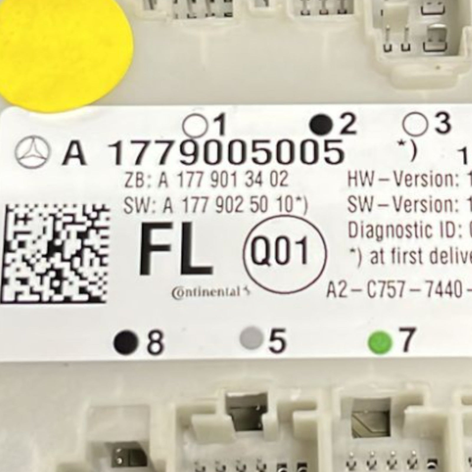 Centralina Porta Anteriore Sinistra Mercedes Benz Classe A (W177) cod:A1779013402 (2018 >) - F&P CRASH SRLS - Ricambi Usati